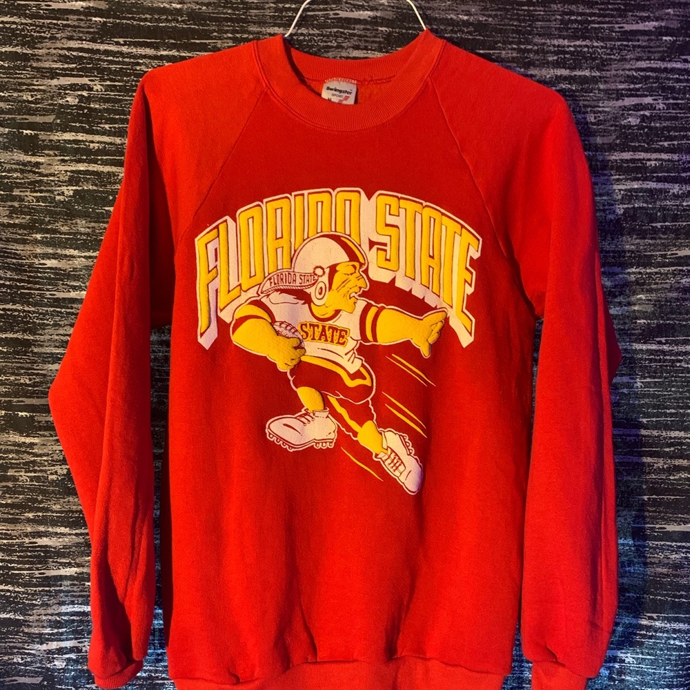 Vintage Puff Print Florida State Sweater